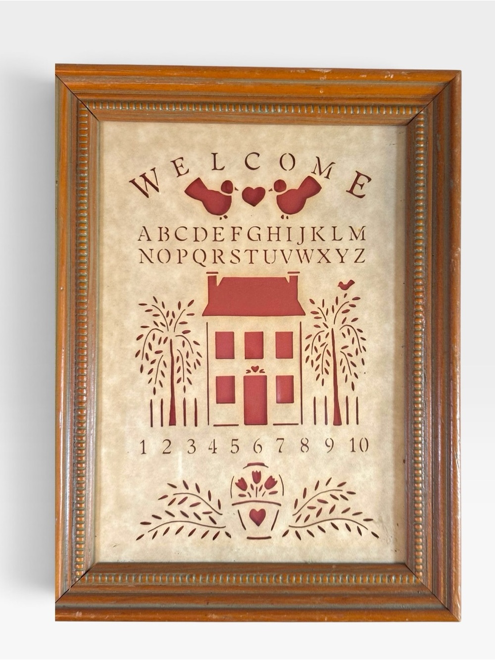 Vintage Figi Graphics "Country Cuts" Scherenschnitte Paper Cut Wall Art